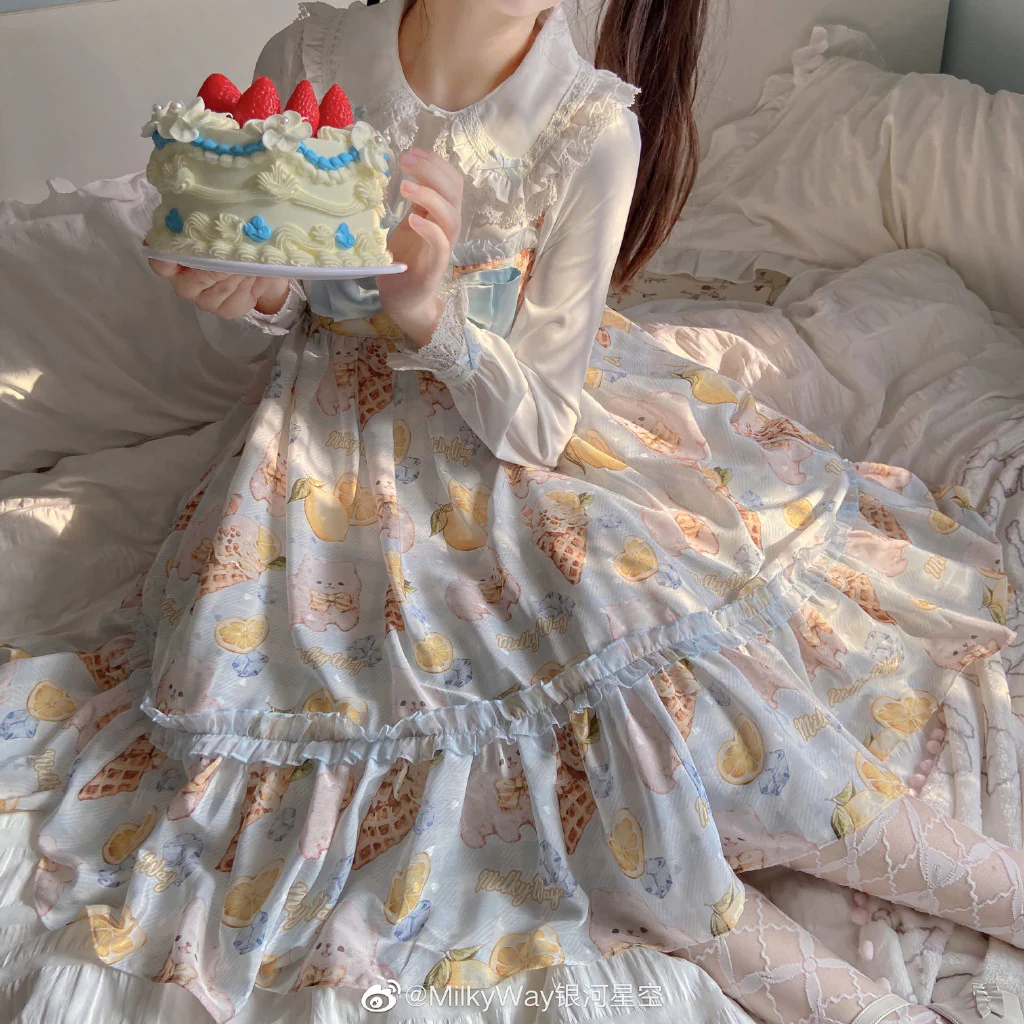 Lemon Puppy Lolita JSK Dress - Image 14