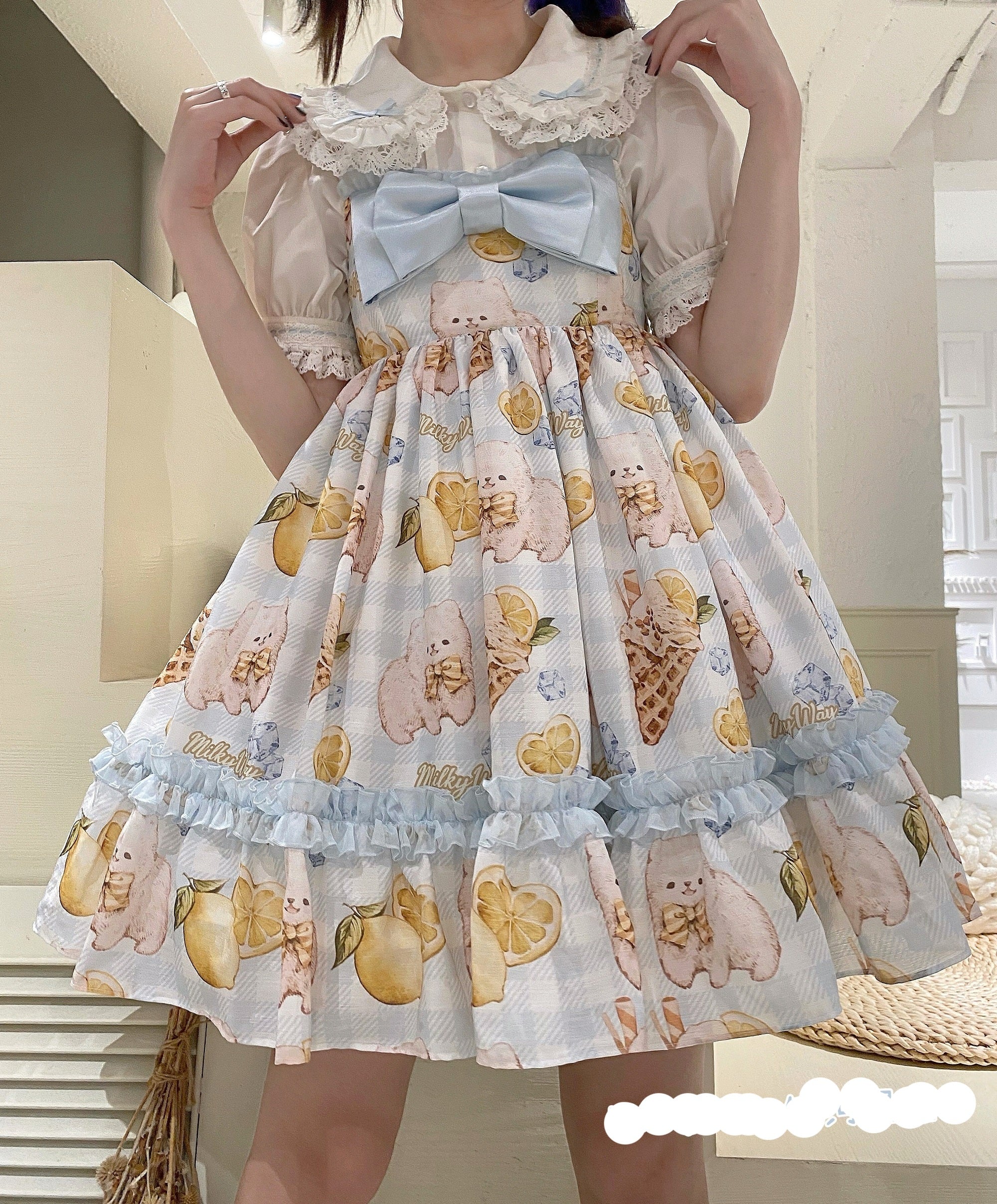Lemon Puppy Lolita JSK Dress - Image 18
