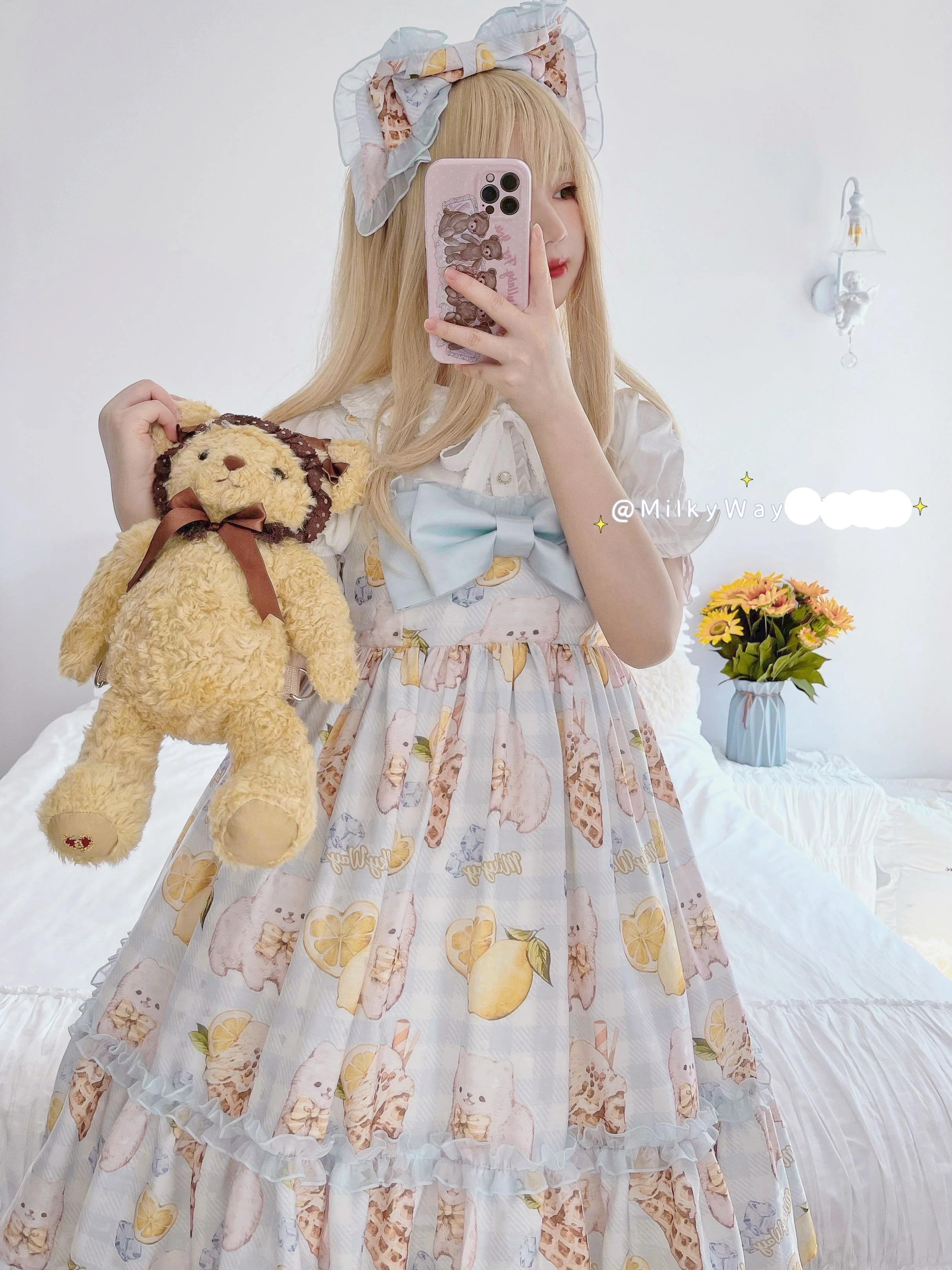 Lemon Puppy Lolita JSK Dress - Image 24