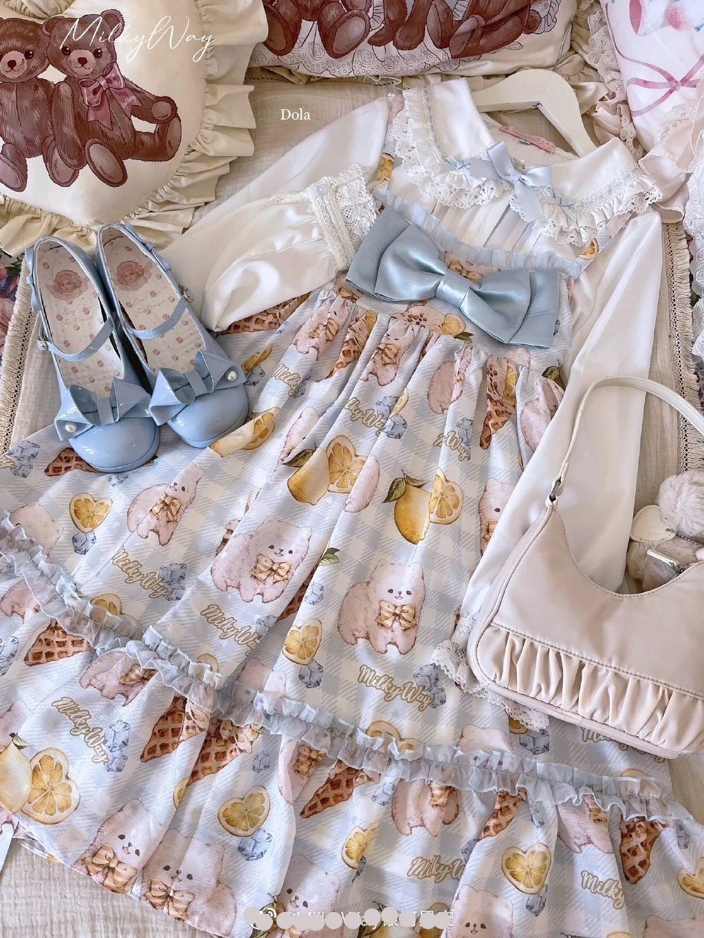 Lemon Puppy Lolita JSK Dress - Image 3