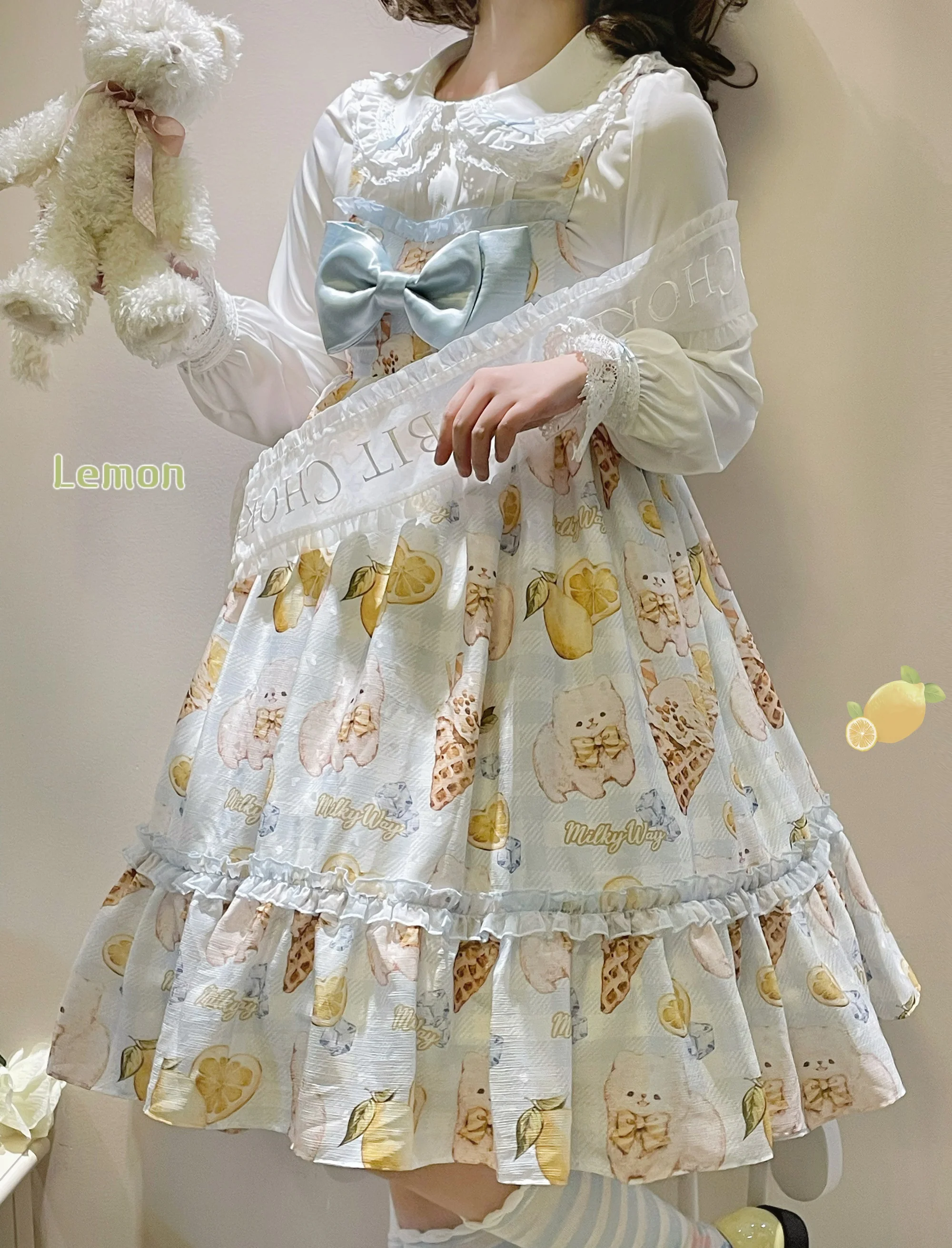Lemon Puppy Lolita JSK Dress - Image 9