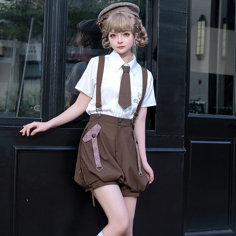 Ouji Lolita Brown Short Set - Image 5