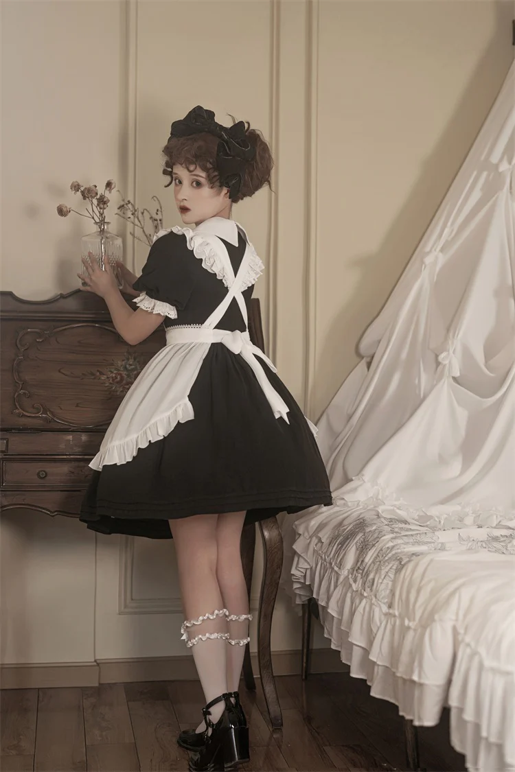 Sweet Alice - Short Sleeves Maid Lolita OP - Image 15