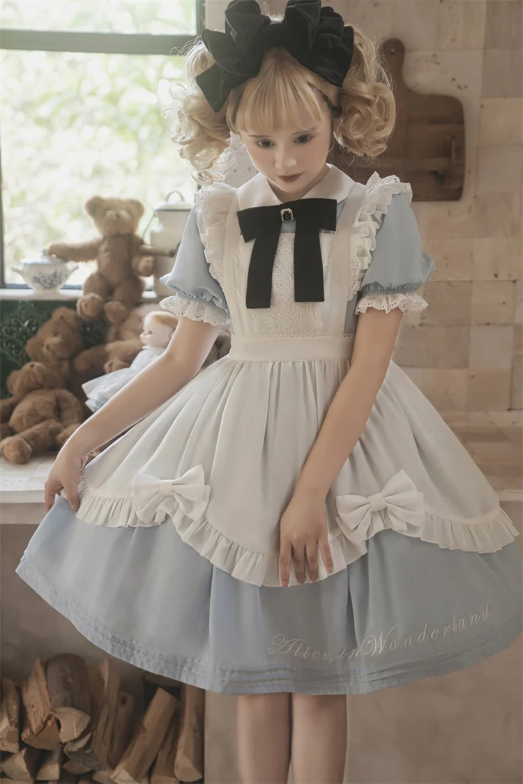 Sweet Alice - Short Sleeves Maid Lolita OP - Image 18