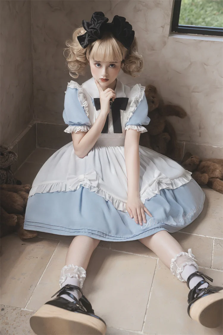 Sweet Alice - Short Sleeves Maid Lolita OP - Image 20