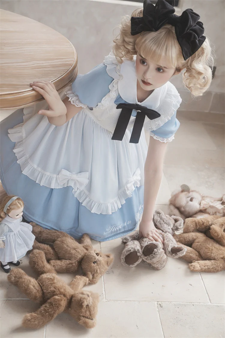 Sweet Alice - Short Sleeves Maid Lolita OP - Image 21
