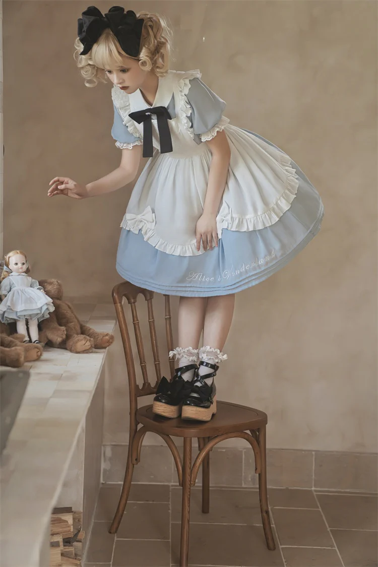 Sweet Alice - Short Sleeves Maid Lolita OP - Image 25