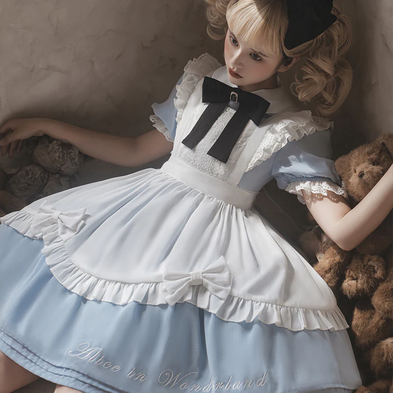 Sweet Alice - Short Sleeves Maid Lolita OP - Image 3