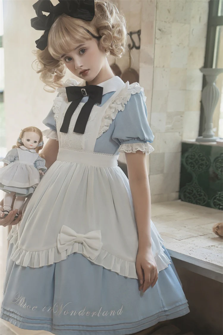 Sweet Alice - Short Sleeves Maid Lolita OP - Image 30