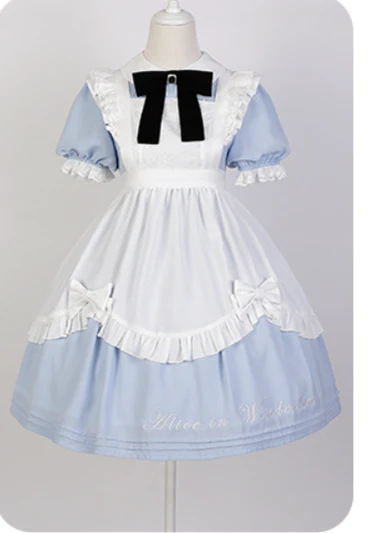 Sweet Alice - Short Sleeves Maid Lolita OP - Image 36