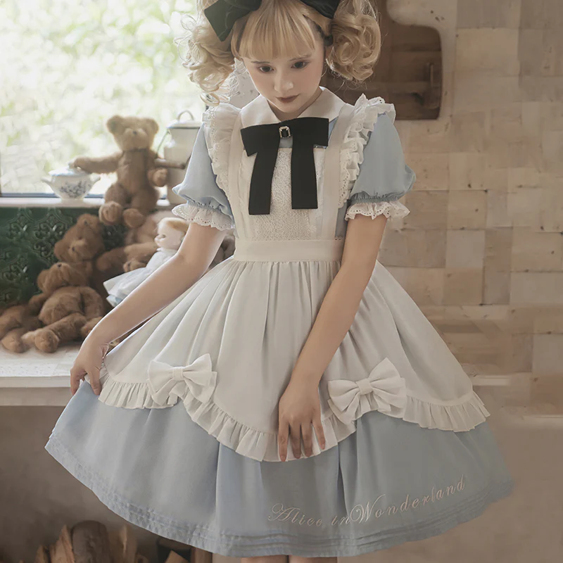 Sweet Alice - Short Sleeves Maid Lolita OP - Image 4