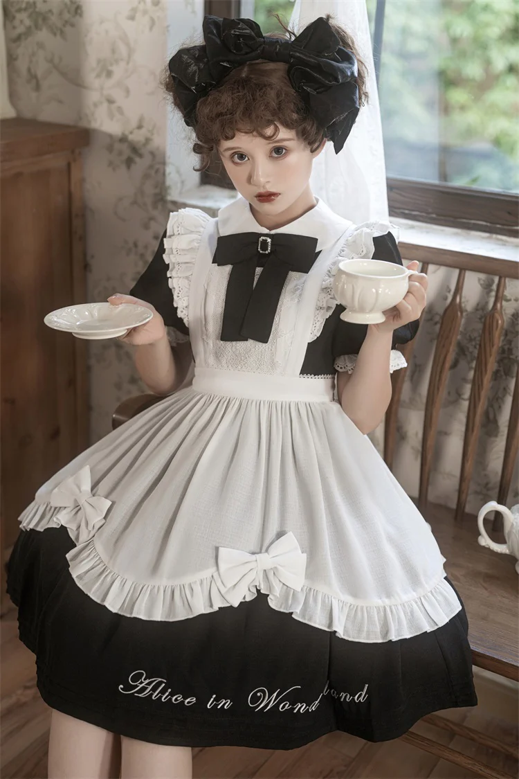 Sweet Alice - Short Sleeves Maid Lolita OP - Image 8