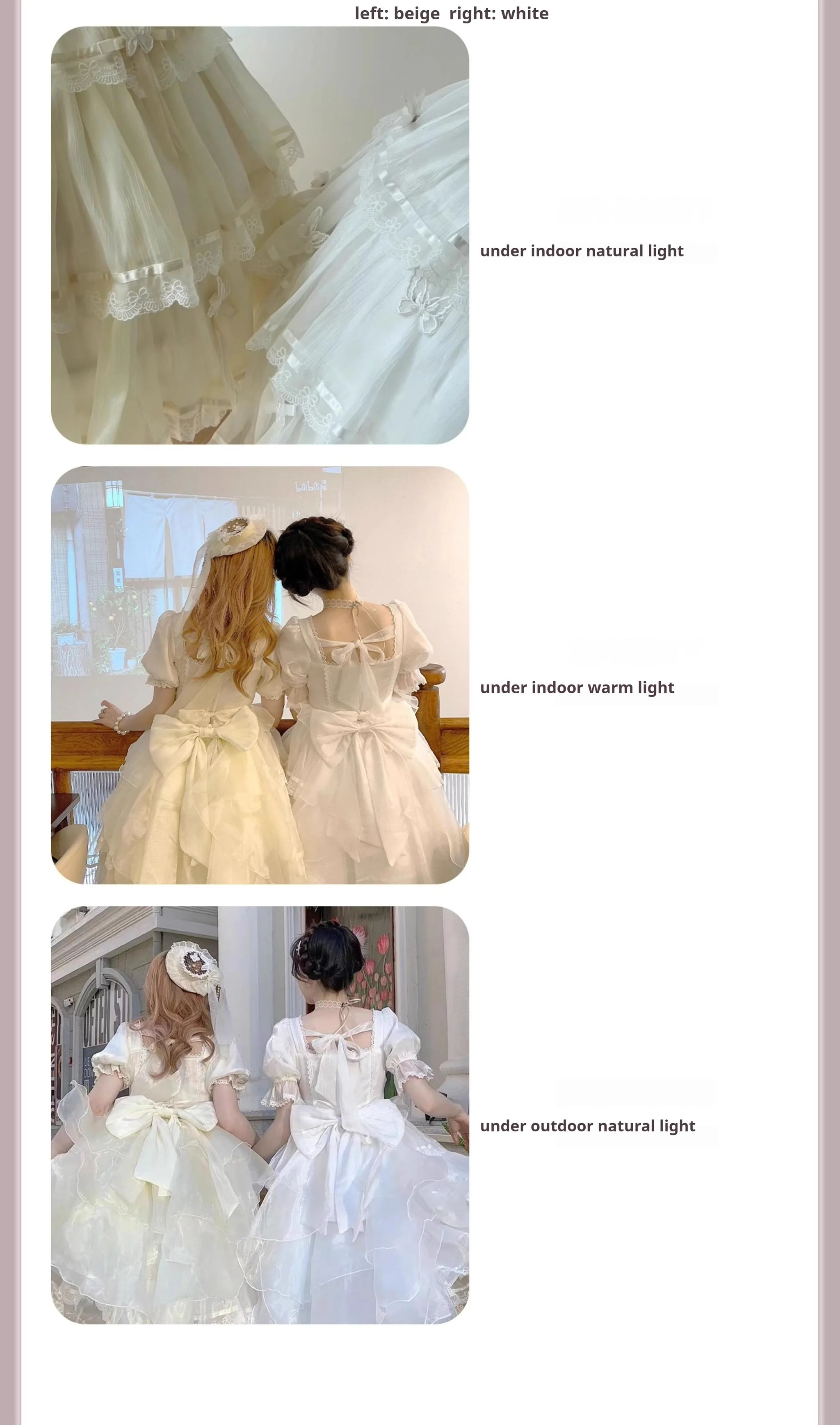 MEEKWIND - Miss Flora - Light Bridal Lolita Dress Gauze OP and JSK - Image 16