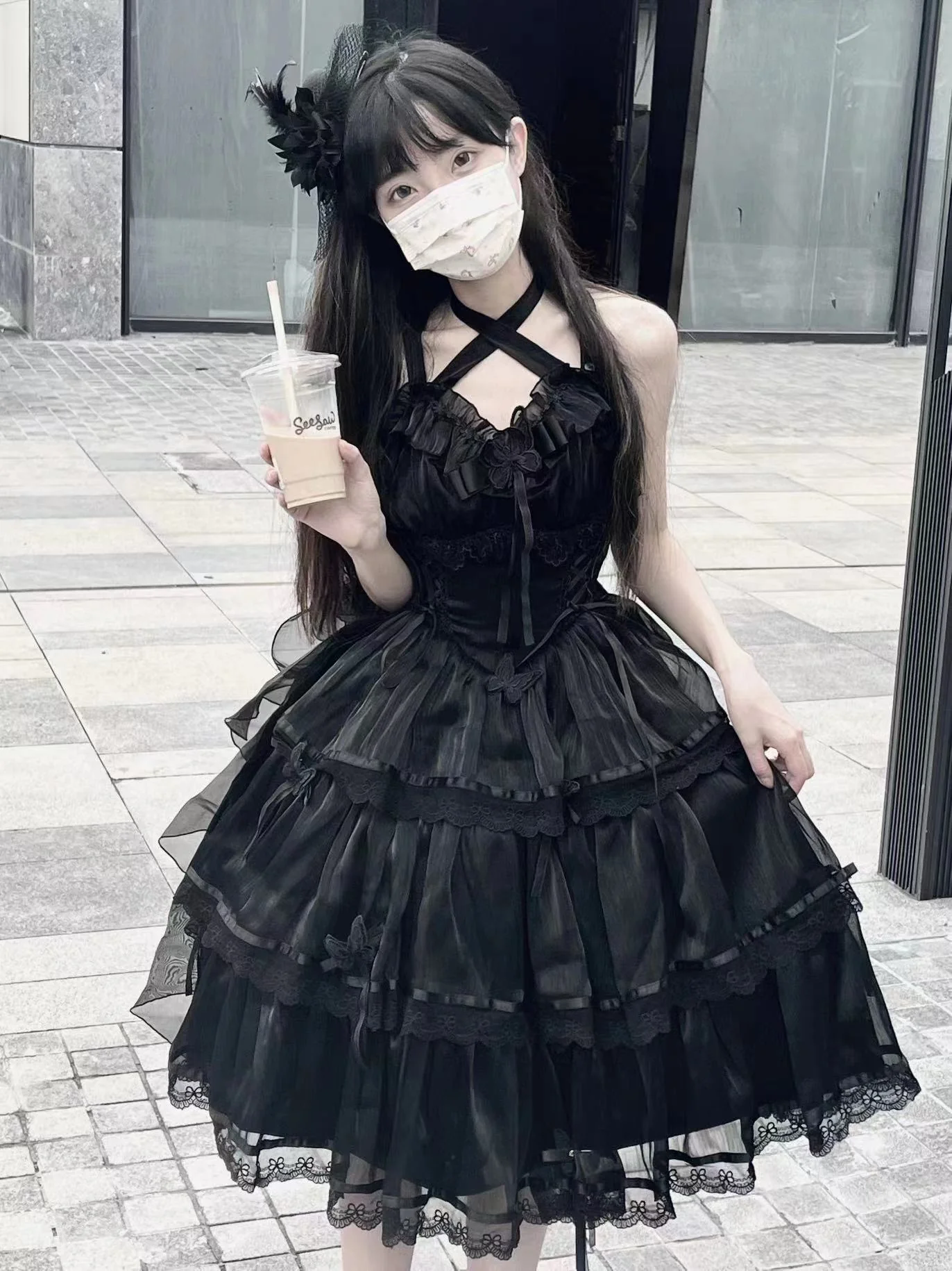 MEEKWIND - Miss Flora - Light Bridal Lolita Dress Gauze OP and JSK - Image 7