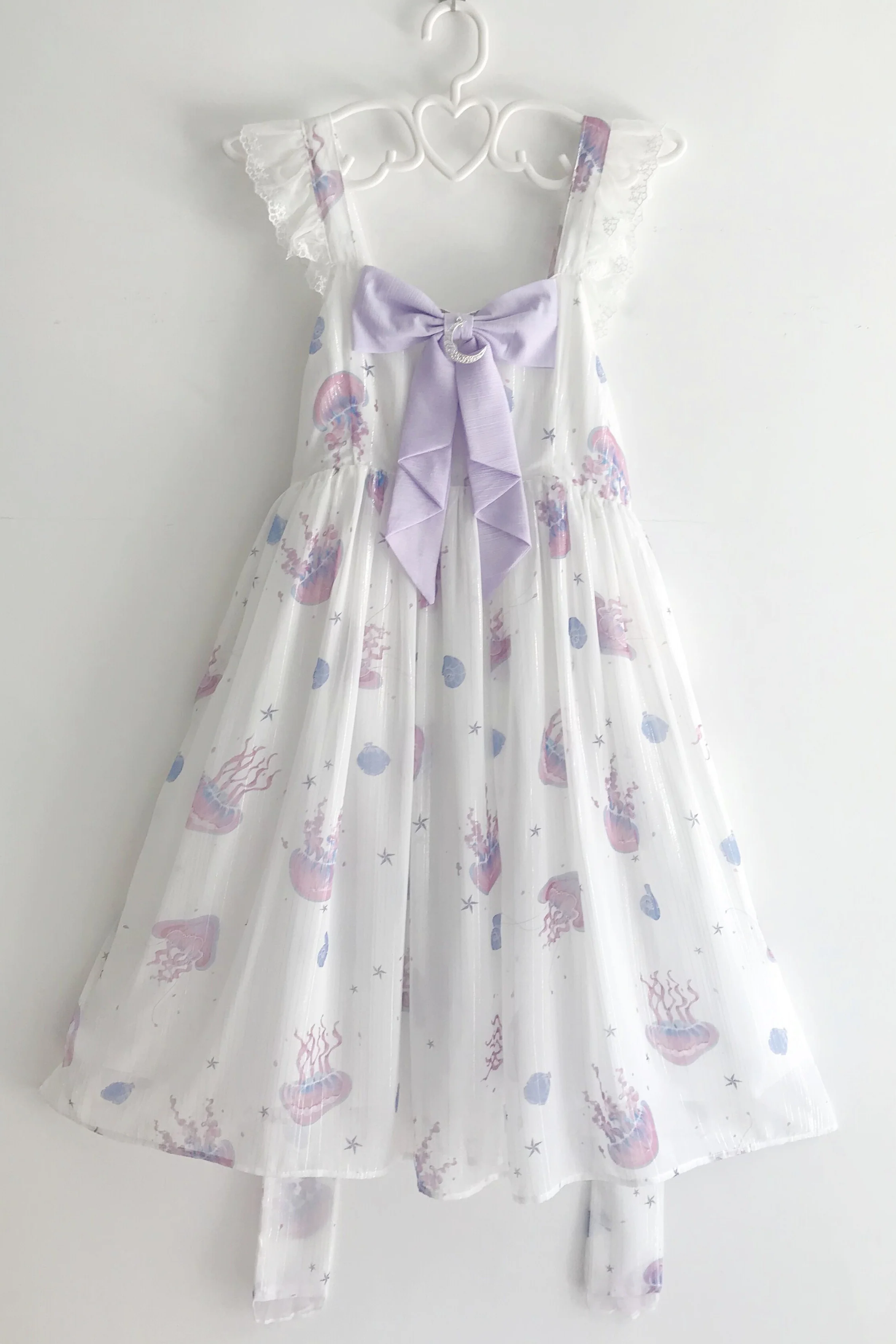 Jellyfish Meteor - Chiffon Fairy Jellyfish Printed Lolita JSK - Image 20