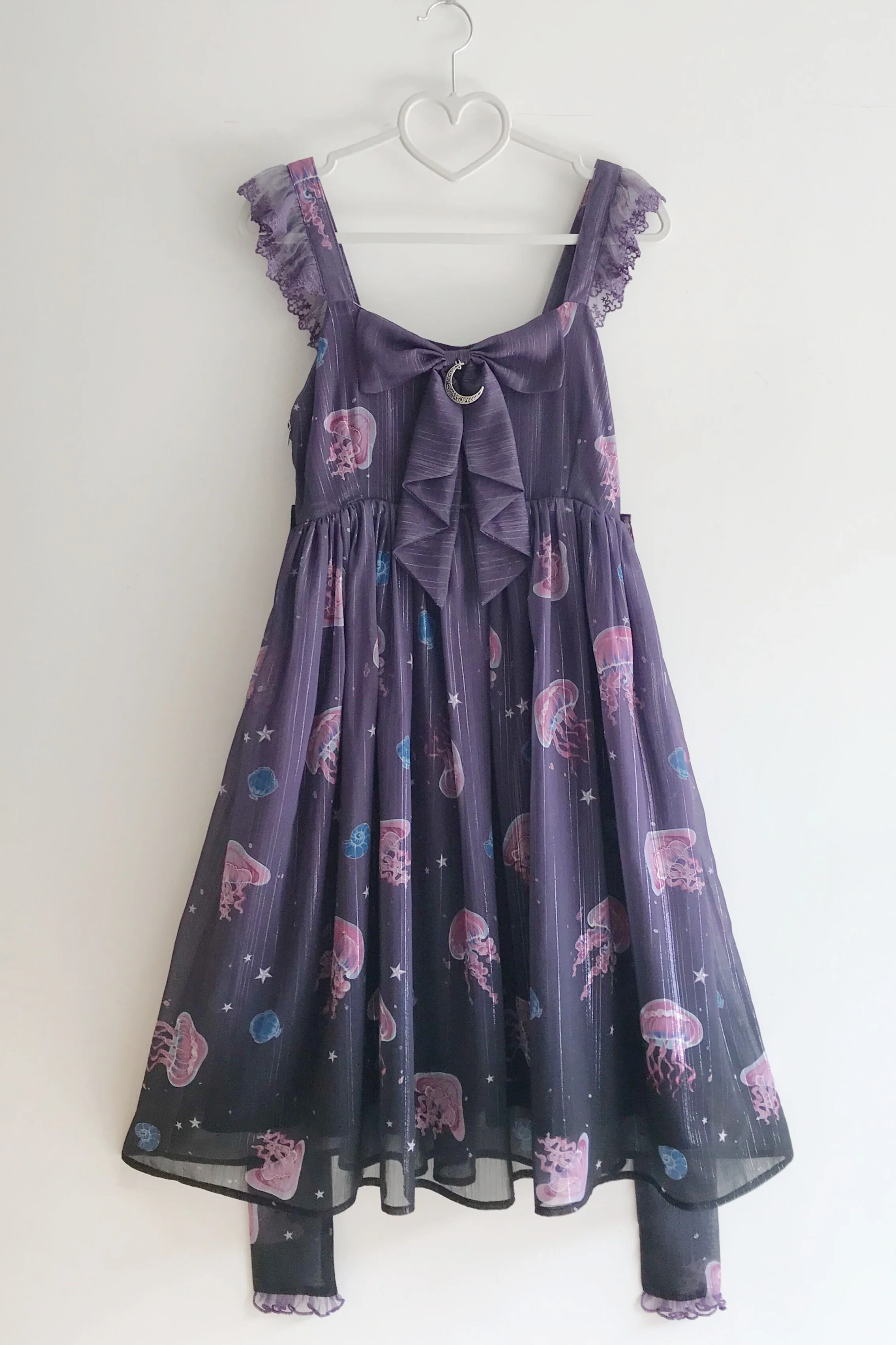 Jellyfish Meteor - Chiffon Fairy Jellyfish Printed Lolita JSK - Image 22