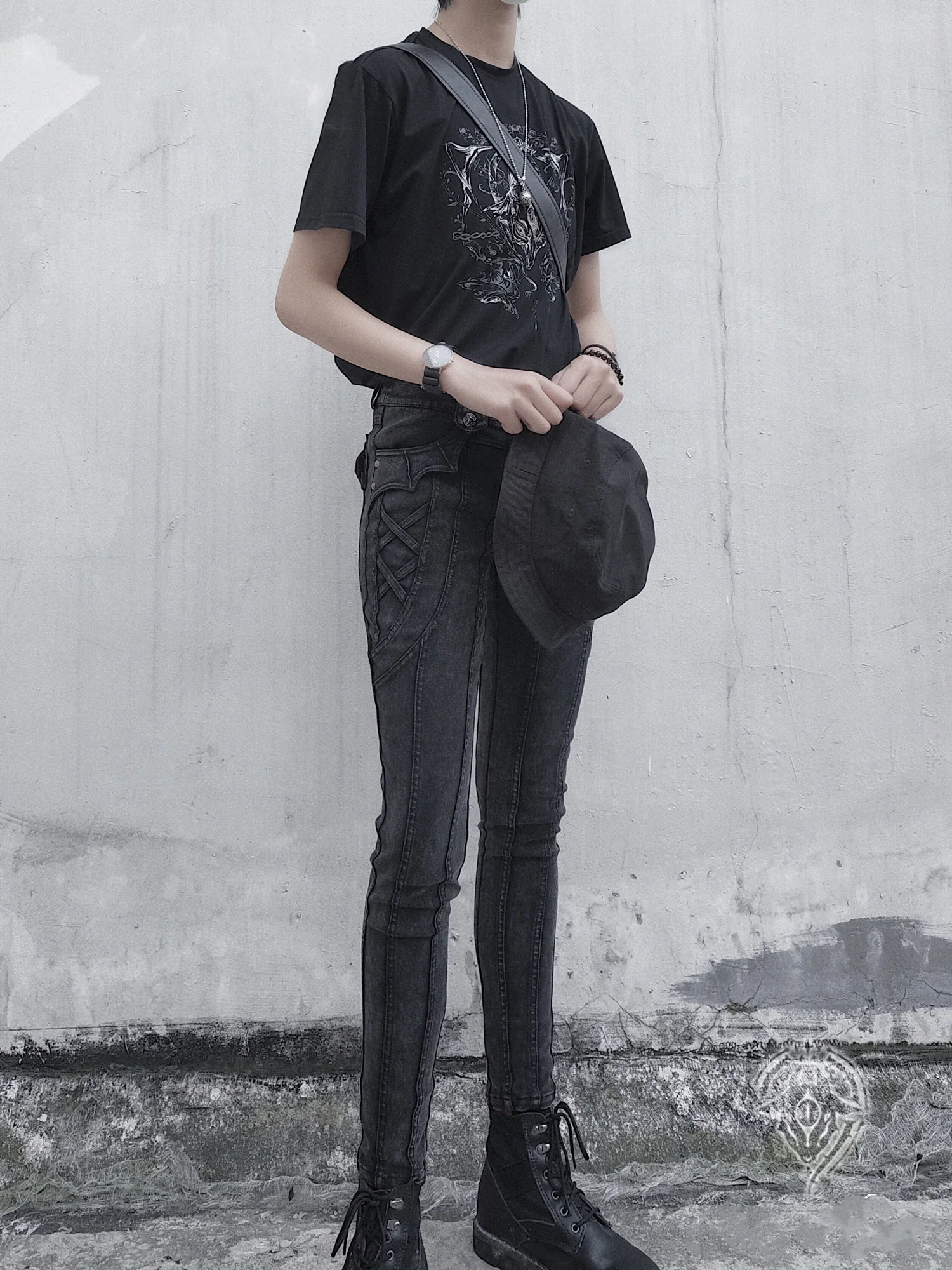 Arca et Ovis - Little Devil - Gothic Lolita Pants High Resilience Ouji Jeans - Image 7