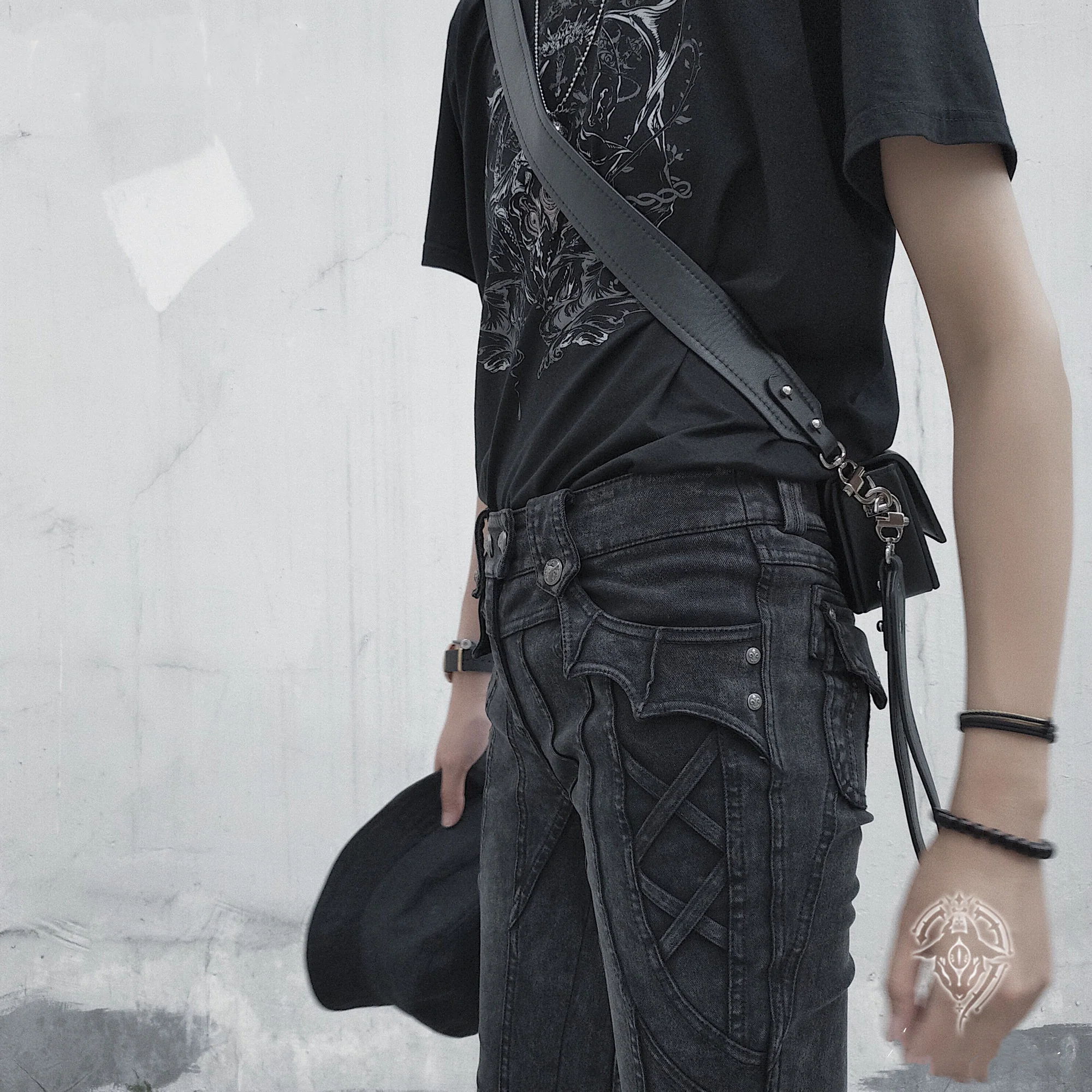 Arca et Ovis - Little Devil - Gothic Lolita Pants High Resilience Ouji Jeans - Image 8