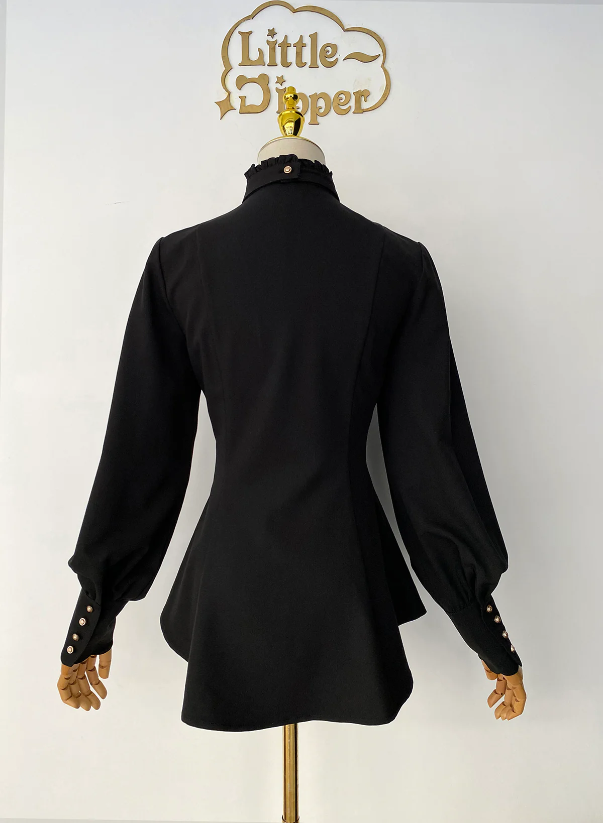Elegant Lolita Mutton Sleeve Stand Collar Blouse - Image 11