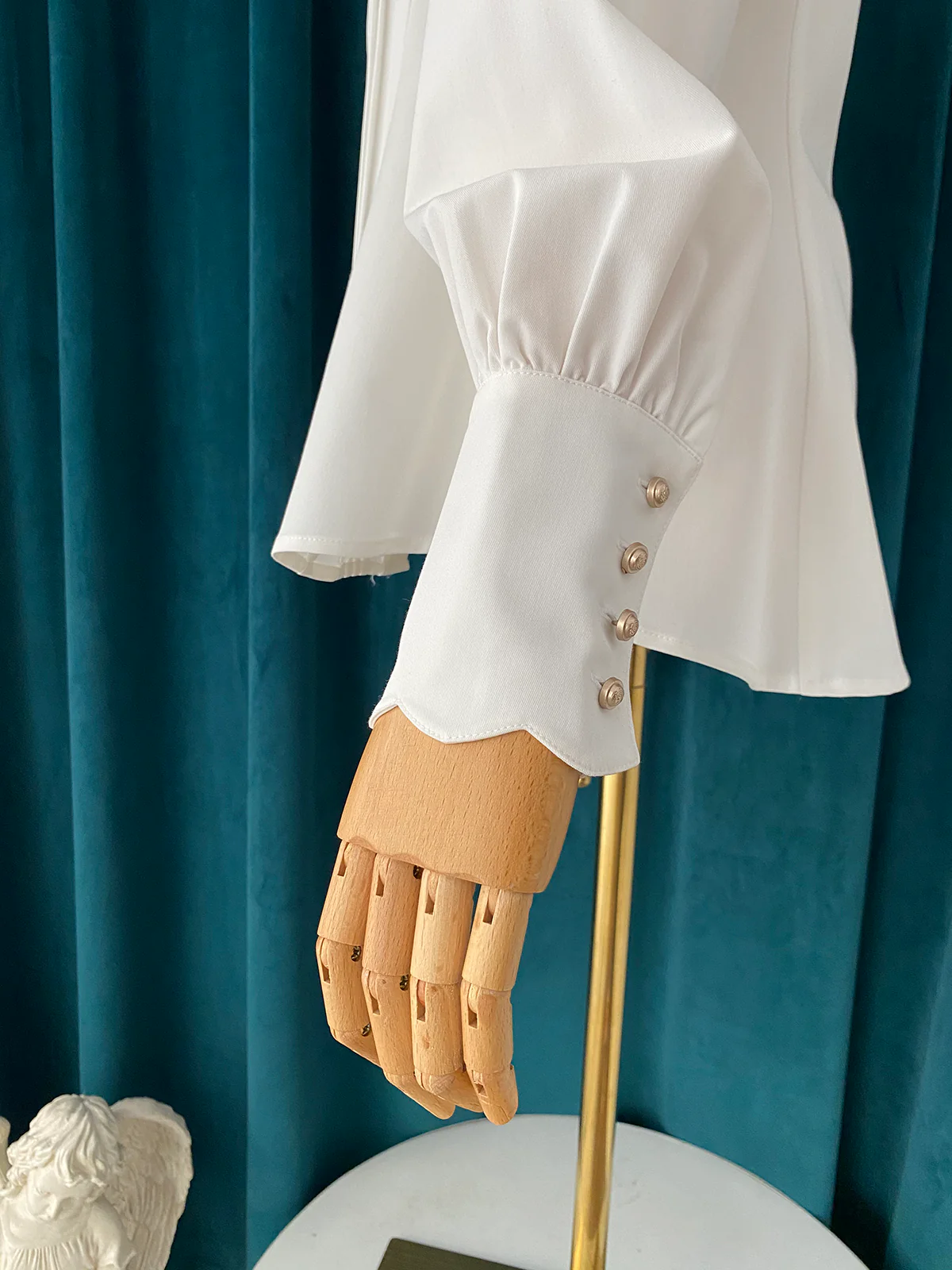 Elegant Lolita Mutton Sleeve Stand Collar Blouse - Image 15