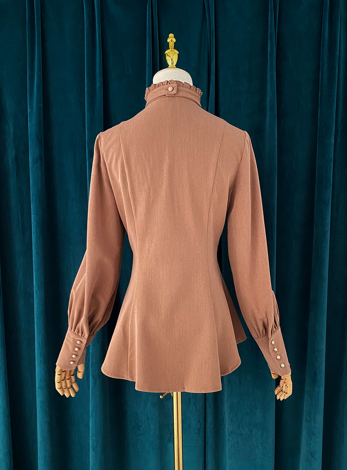 Elegant Lolita Mutton Sleeve Stand Collar Blouse - Image 24