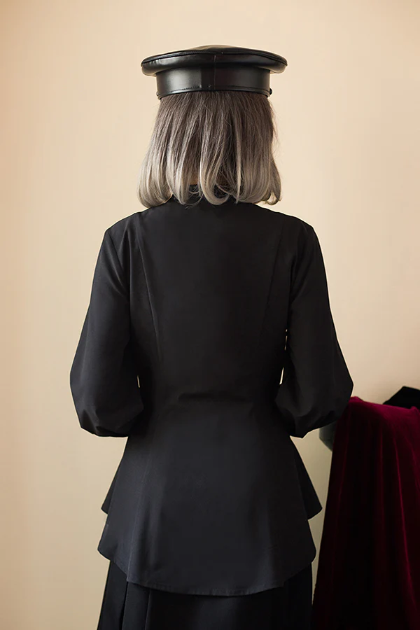 Elegant Lolita Mutton Sleeve Stand Collar Blouse - Image 33
