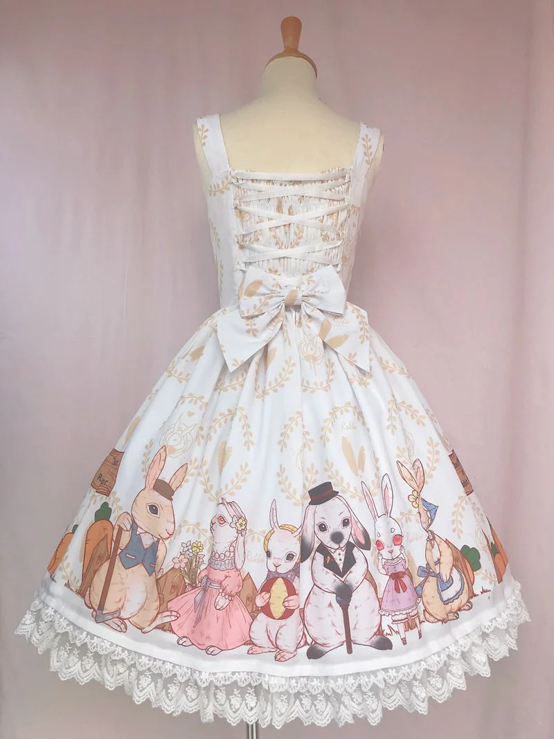 Harvest Time At Rabbit Farm - Lolita JSK Dress - Image 10