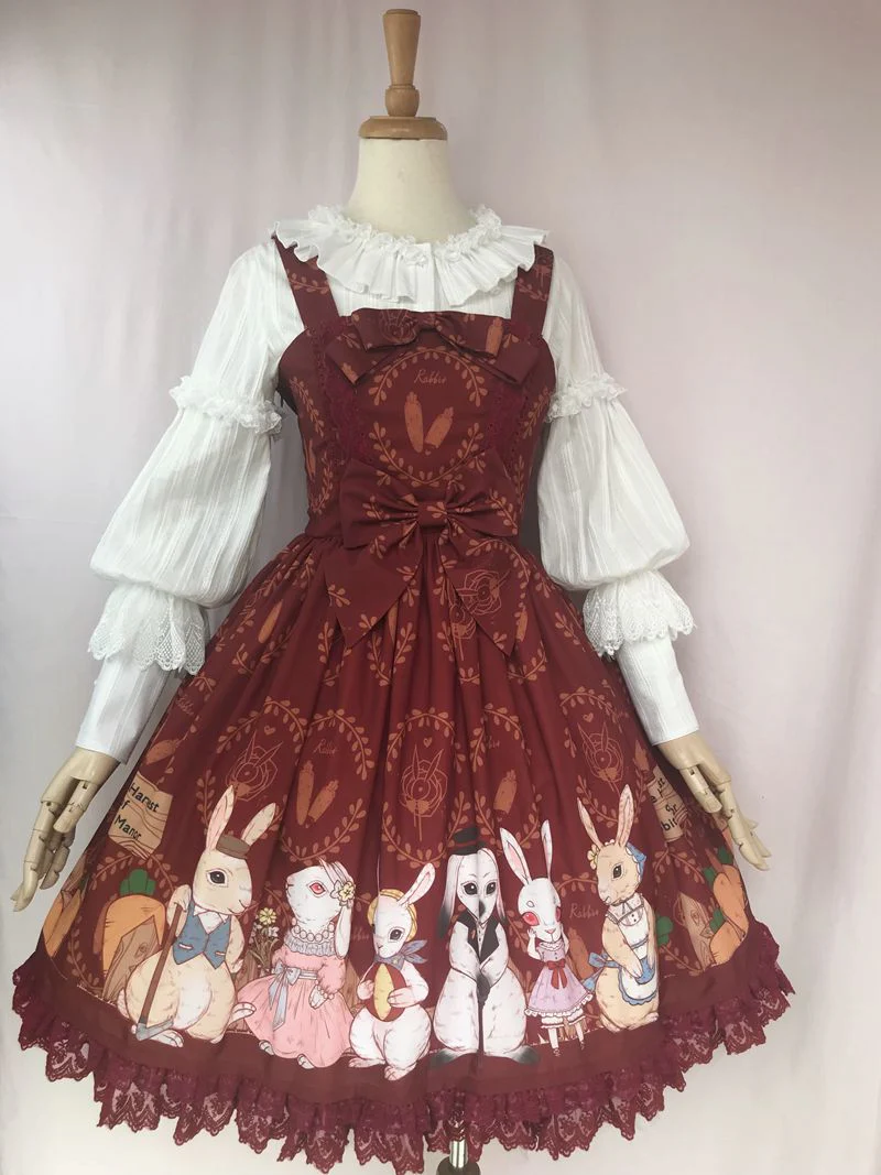 Harvest Time At Rabbit Farm - Lolita JSK Dress - Image 3