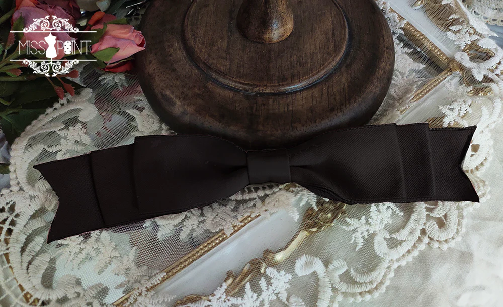 French Rose - Lolita Brooch and Waist Tie - Image 5