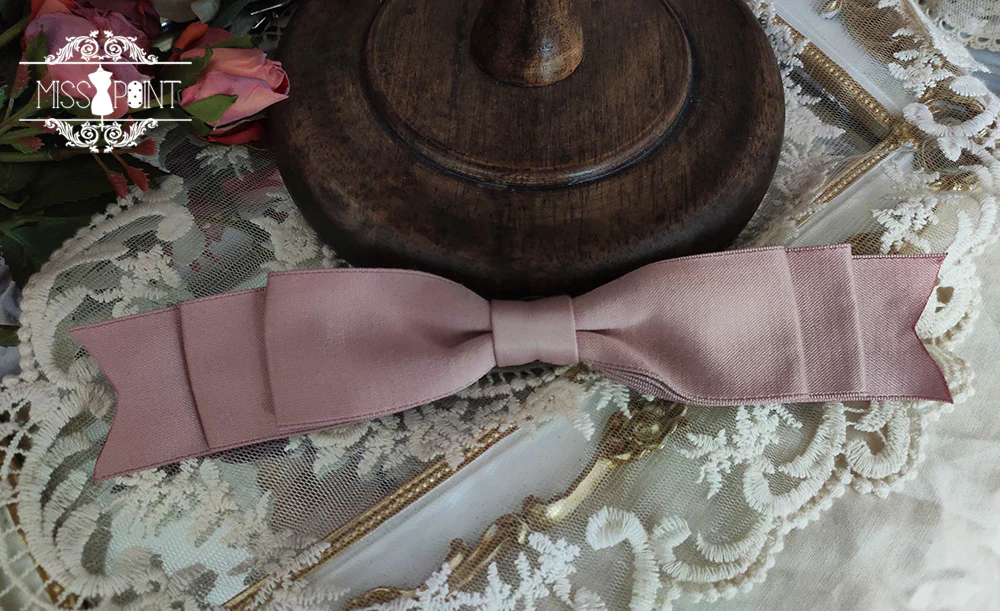 French Rose - Lolita Brooch and Waist Tie - Image 6