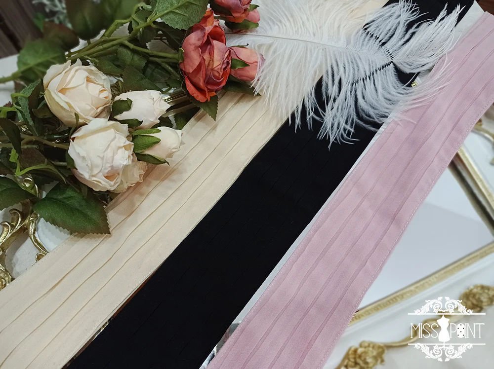 French Rose - Lolita Brooch and Waist Tie - Image 8