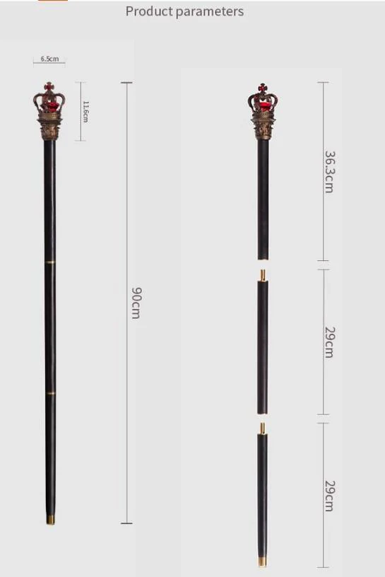 Youpairui - Lolita Cane And Crown Accessory - Image 15