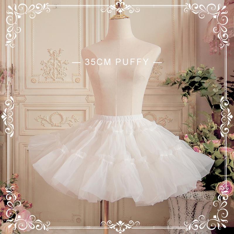 Short A Line Petticoat Collection, 13.8" (35 cm) Length, Mini to Extreme Puffy - Image 3