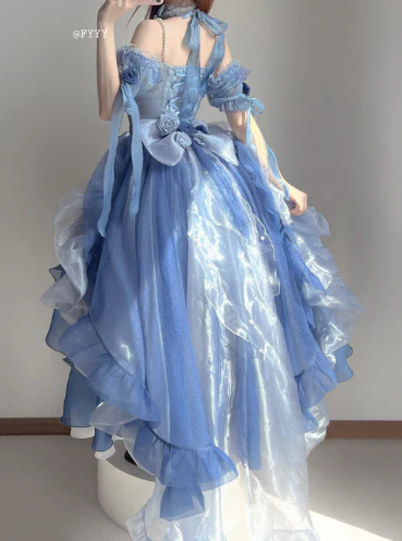 Meowing and fruity - Elegant Lolita Gorgeous Trailing With Large Hem & Shoulder Strap - Image 7