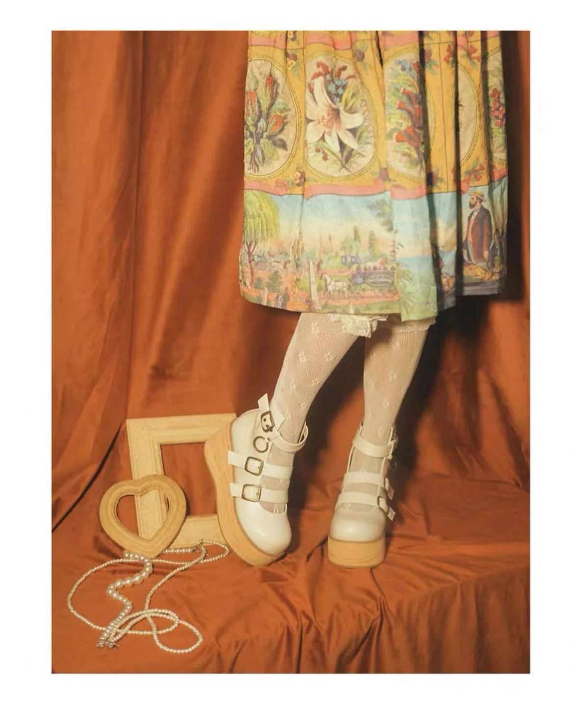MODO - Retro Lolita Platform Shoes Round Toe Thick Sole - Image 13
