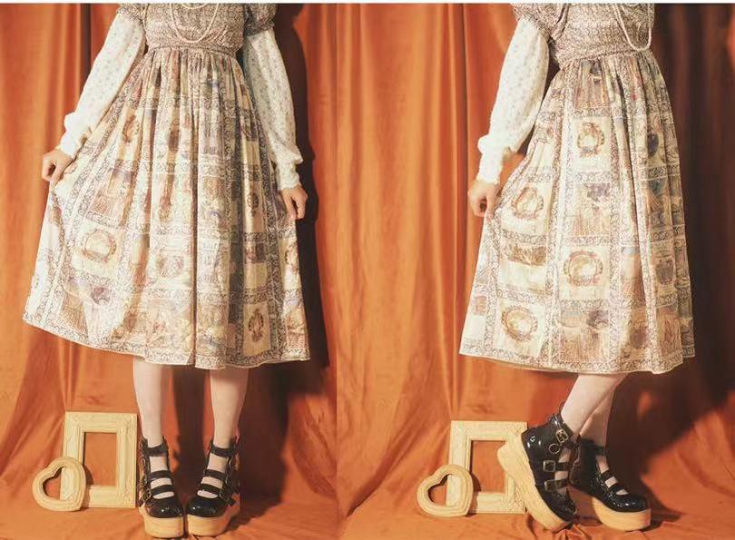 MODO - Retro Lolita Platform Shoes Round Toe Thick Sole - Image 5