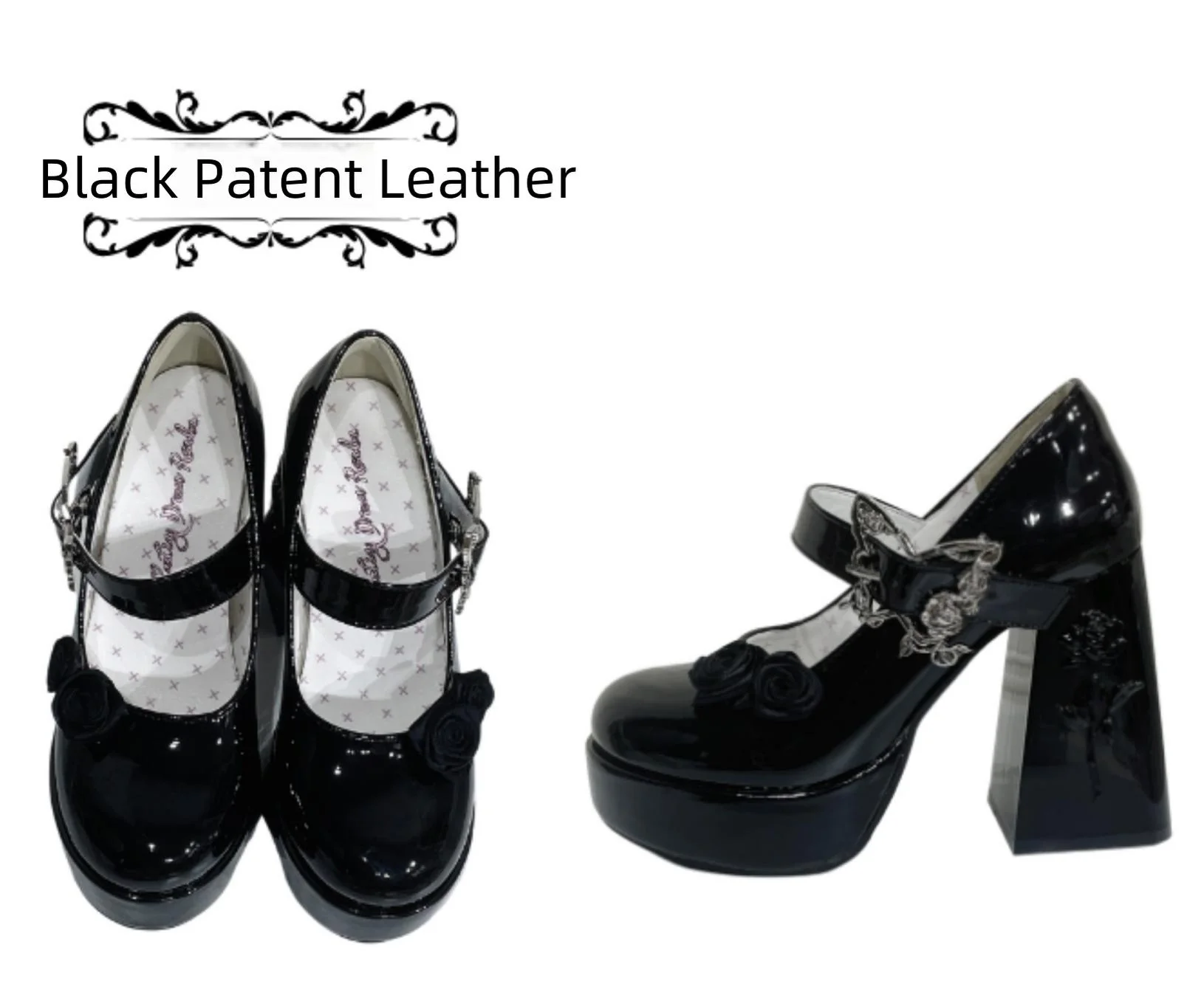 Dreamland - Cyclic Wonders - Elegant Lolita High Platform Shoes with Butterfly and Rose Details - Image 14