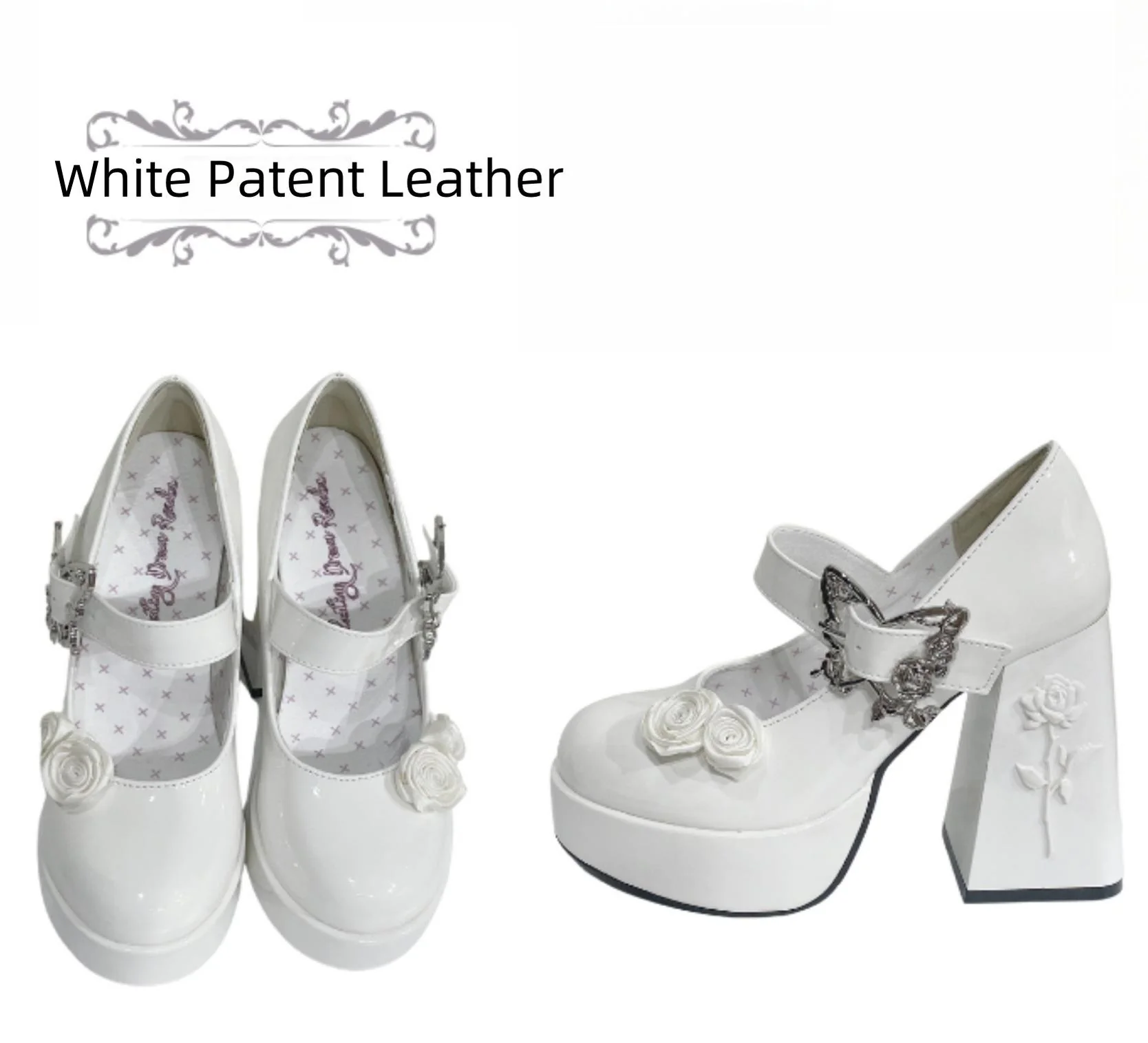Dreamland - Cyclic Wonders - Elegant Lolita High Platform Shoes with Butterfly and Rose Details - Image 16