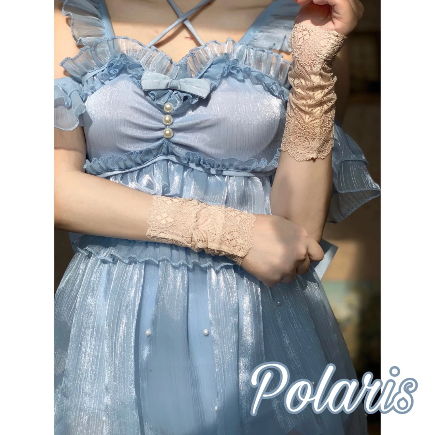 Mermaid - Lolita Inspired Swimsuit with Tulle Overlay and Trailing - Image 10