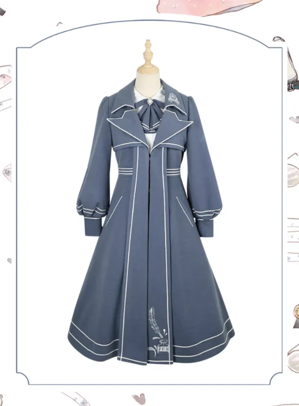 Chunlv Lolita - Book of Lies - Elegant College Style Princess JSK Set - Image 16
