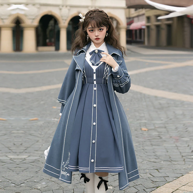 Chunlv Lolita - Book of Lies - Elegant College Style Princess JSK Set - Image 6
