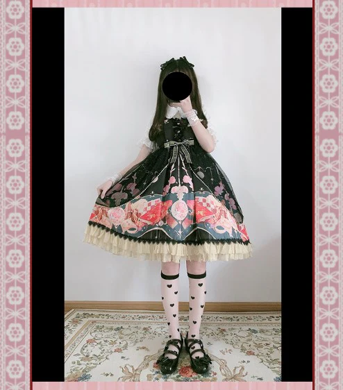 Clock Encounter - Summer Lolita JSK Dress - Image 10
