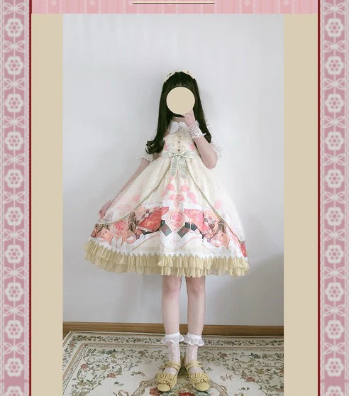 Clock Encounter - Summer Lolita JSK Dress - Image 13