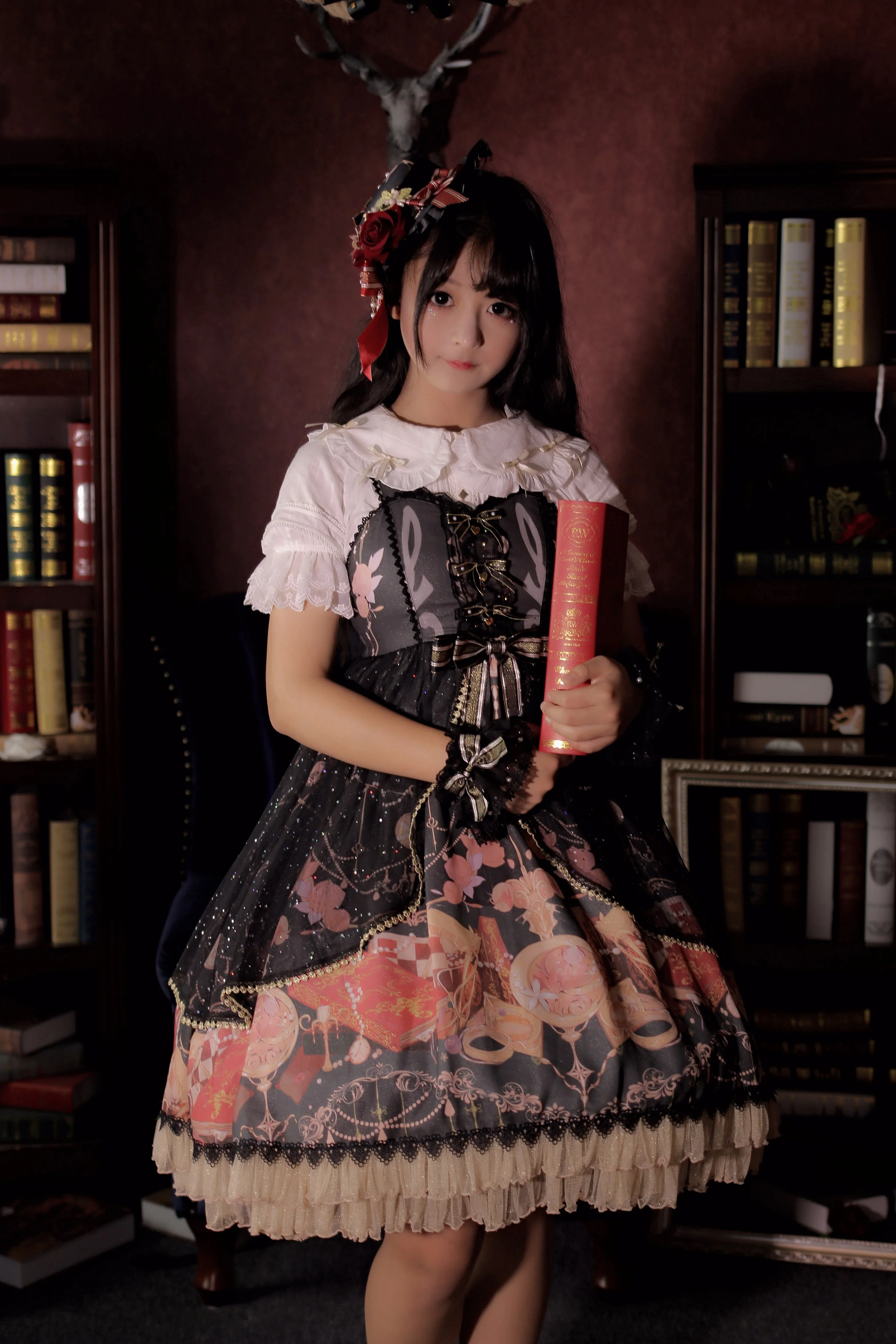 Clock Encounter - Summer Lolita JSK Dress - Image 3