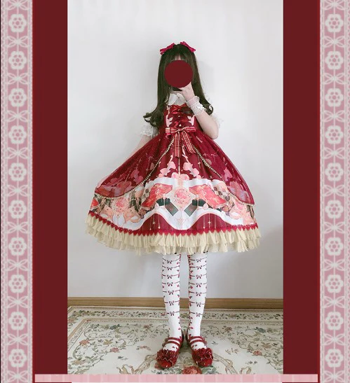 Clock Encounter - Summer Lolita JSK Dress - Image 9