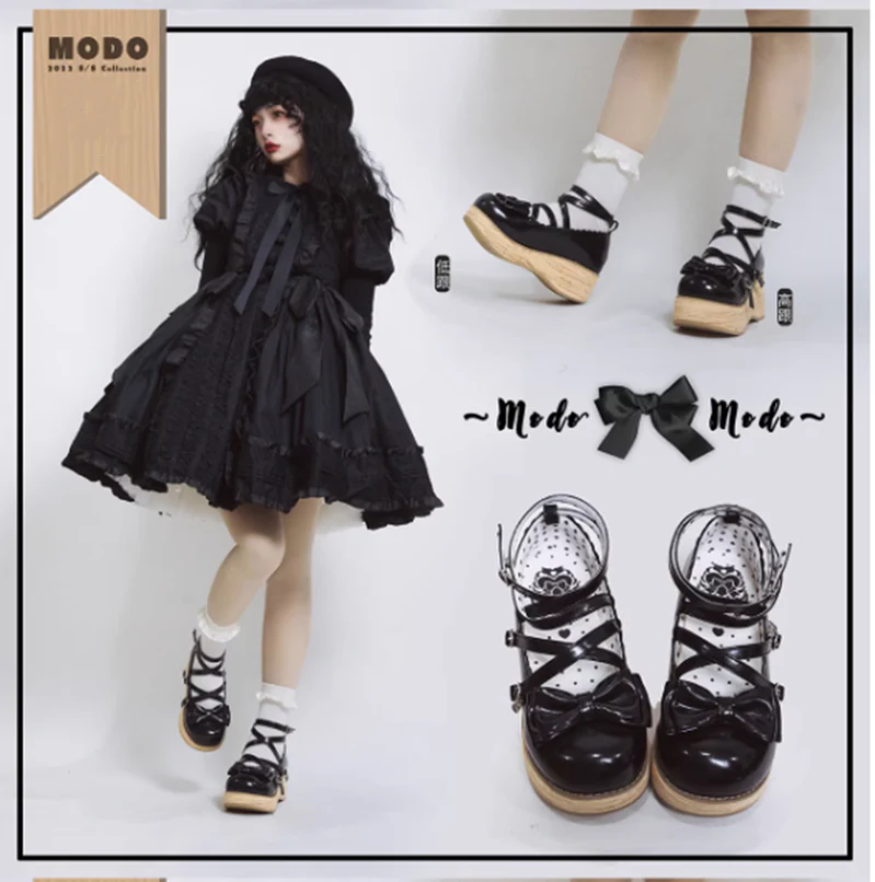 MODO - Sweet Lolita Round-Toe Platform Shoes - Image 17