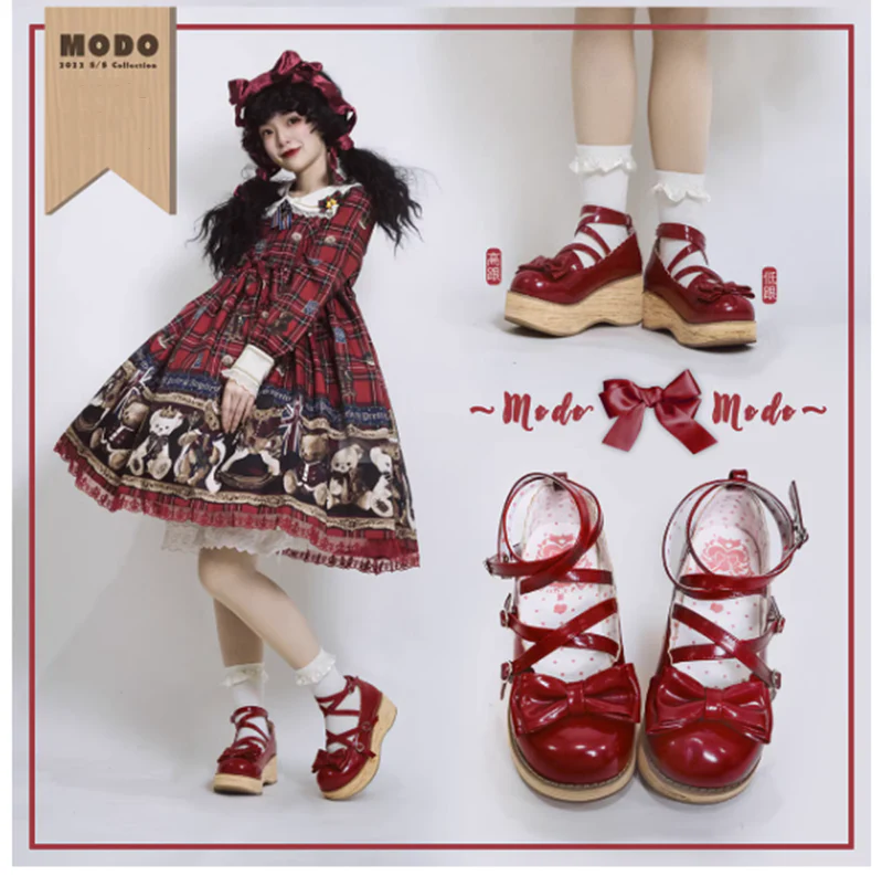 MODO - Sweet Lolita Round-Toe Platform Shoes - Image 18