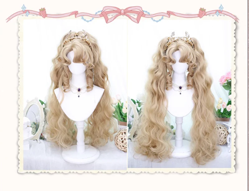 Dalao Home - Lolita Short Curls Hair Oil Painting Style Double Ponytail Wig - Image 7