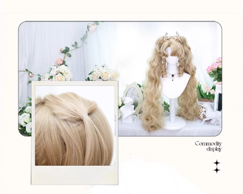 Dalao Home - Lolita Short Curls Hair Oil Painting Style Double Ponytail Wig - Image 9