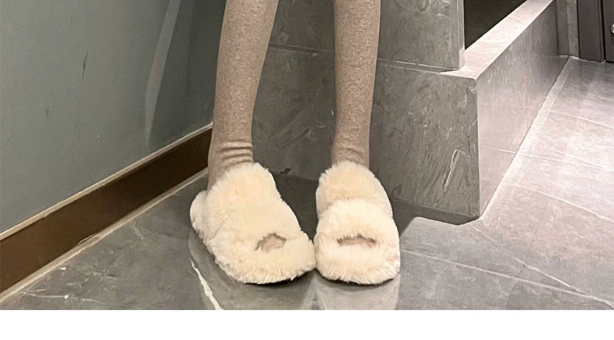 Hua Nai cat - Kawaii Winter Lolita Stockings Fuzzy Trim Furball Over-knee Socks - Image 20
